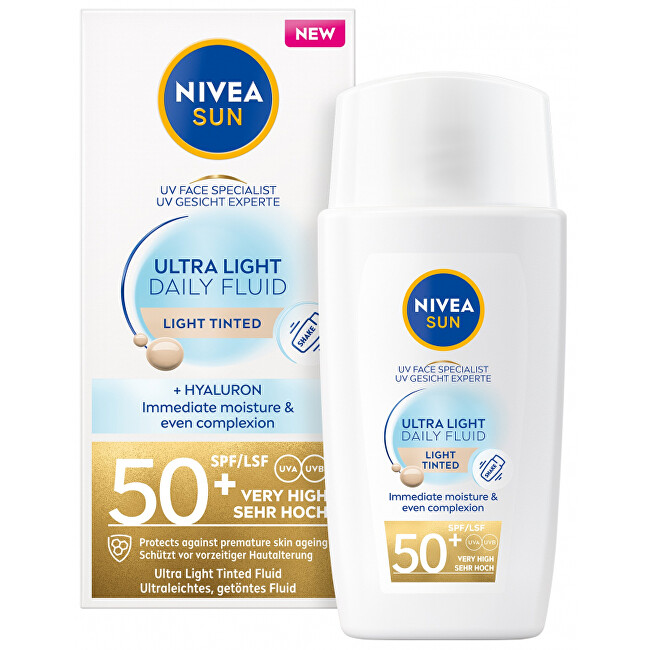 Nivea Ultra Light Tinted Fluid SPF 50+ Sun (Ultra Light Tinted Fluid) 40 ml Medium Moterims
