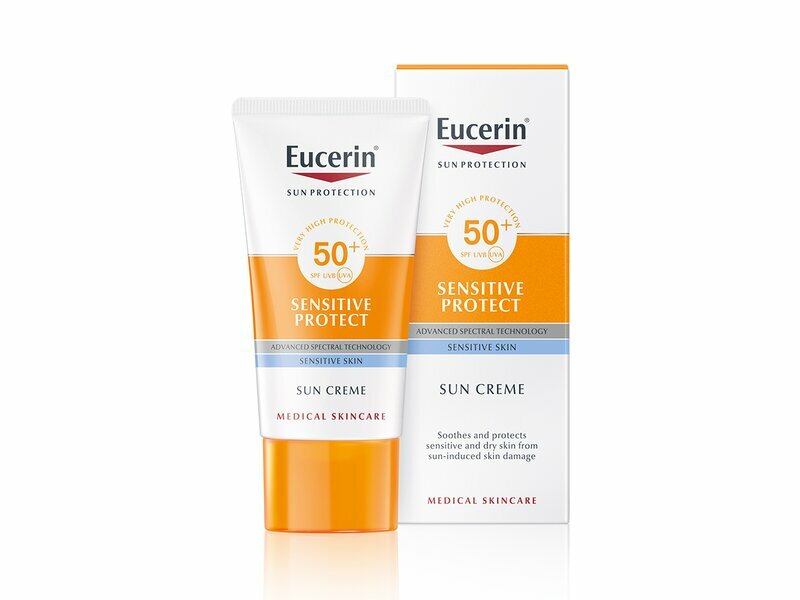 Eucerin Highly protective sunscreen Sensitiv e Protect SPF 50+ 50 ml 50ml Moterims