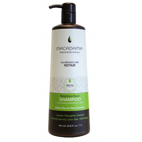 Macadamia Light Moisturizing Shampoo For All Hair Types (Weightless Repair Shampoo) 300ml Moterims