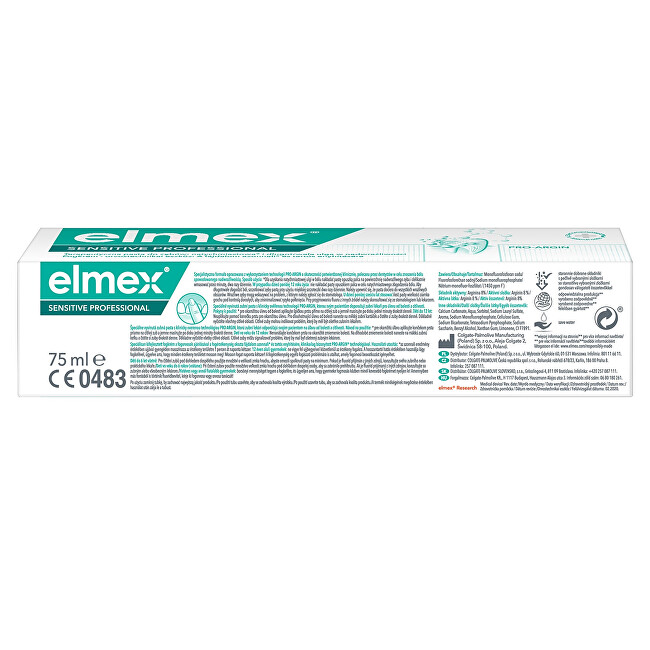 Elmex Professional Sensitive Toothpaste 75 ml 75ml Dantų emalį stiprinanti priemonė