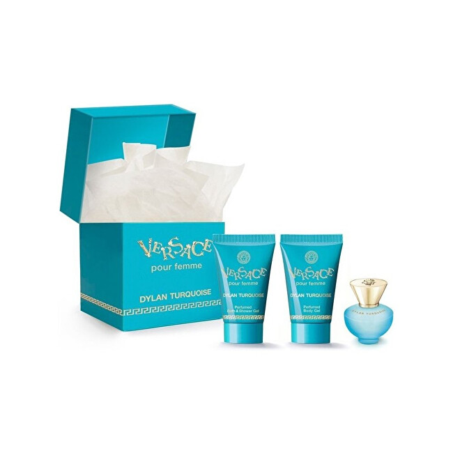 Versace Dylan Turquoise - EDT 5 ml + body cream 25 ml + shower gel 25 ml 5ml Moterims