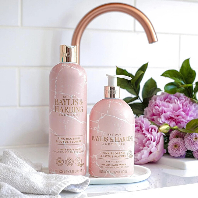 Baylis & Harding Liquid hand soap Pink Blossom & Lotus Flower (Luxury Hand Wash) 500 ml 500ml Moterims