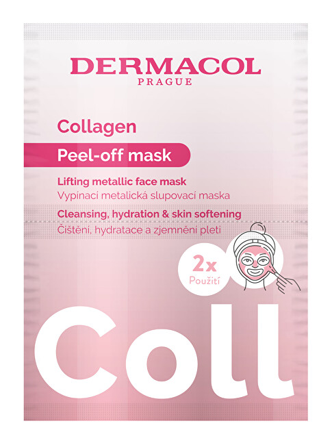 Dermacol Collagen Lifting Peel-off Mask 2 x 7.5 ml 7.5ml Moterims