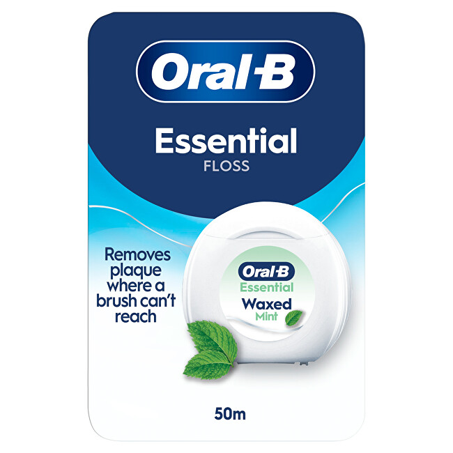 Oral B Essential Waxed Mint Floss 50ml tarpdančių siūlas