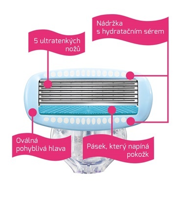 Wilkinson Sword Spare head Wilkinson HYDRO Silk for Women 3 pcs skustuvo galvutė