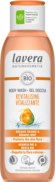 Lavera Revita licking shower gel with orange-mint scent ( Body Wash) 250 ml 250ml Moterims