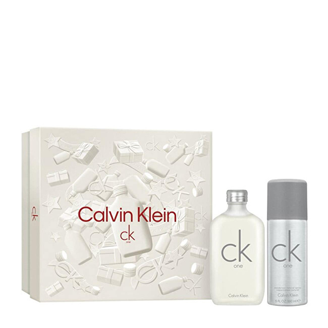 Calvin Klein CK One - EDT 100 ml + deodorant spray 150 ml 100ml CK One - EDT 100 ml + deodorant spray 150 ml Unisex Rinkinys