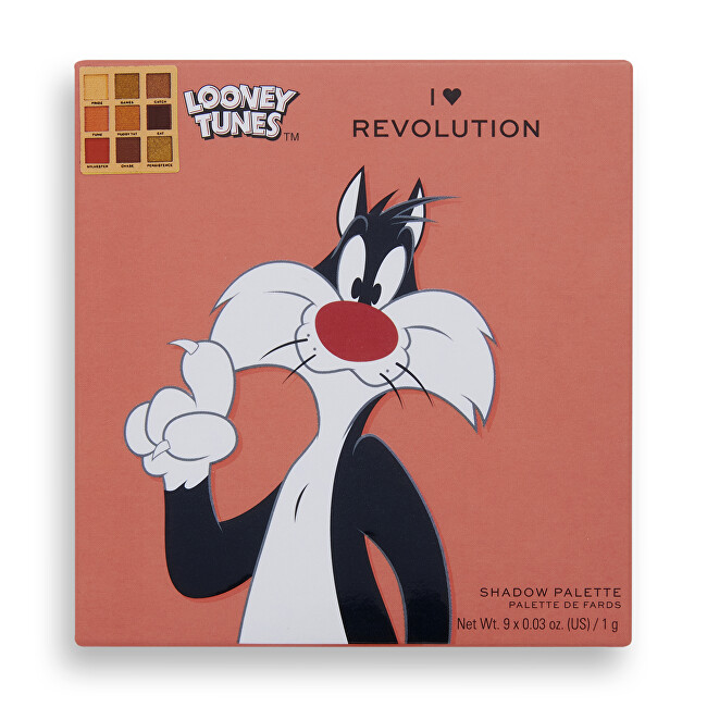 I Heart Revolution Eye shadow palette Looney Tunes X Sylvester ( Mini Shadow Palette) 9 g šešėliai