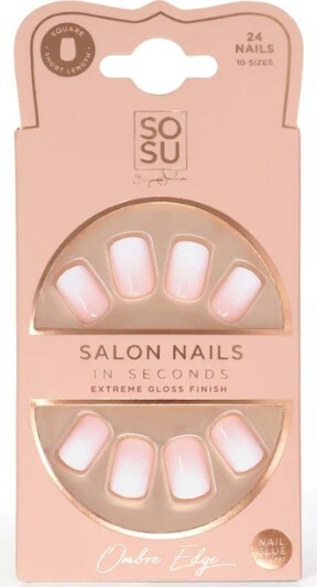 SOSU Cosmetics Artificial nails Ombre Edge (Salon Nails) 24 pcs Moterims