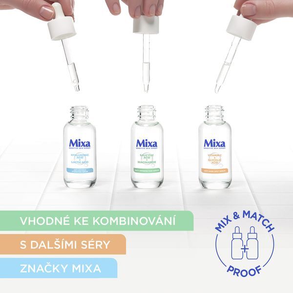 Mixa Serum with vitamin C against pigment spots (Anti-Dark Spot Serum) 30 ml 30ml vietinės priežiūros priemonė