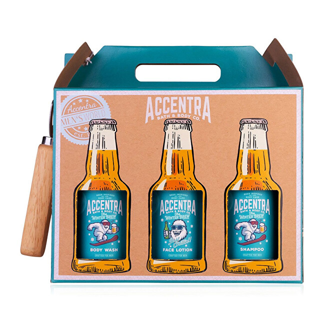 Accentra Men`s Collection Winter Edition Big Set - D&aacute;rkov&aacute; sada s otv&iacute;r&aacute;kem na lahve Vonios ir du&scaron;o priemonė Vyrams