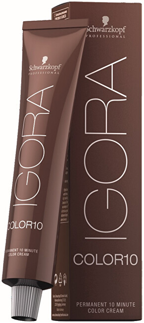 Schwarzkopf Professional 10-minute permanent hair color Igora Color 10 (Permanent 10 Minute Color Cream) 60 ml 6-0 60ml plaukų dažai