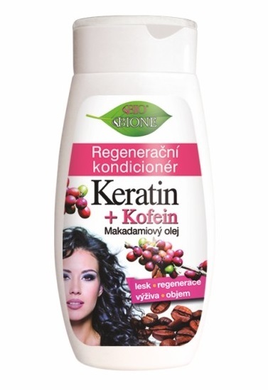 Bione Cosmetics Keratin + Kofein Regenerative Conditioner Keratin + Kofein 260 ml 260ml Moterims