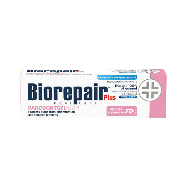 Biorepair Toothpaste Plus Parodontgel Gum Toothpaste 75 ml 75ml Dantų emalį stiprinanti priemonė