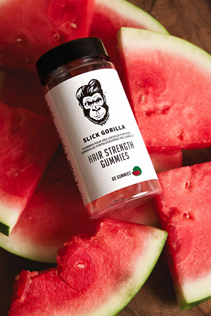 SLICK GORILLA Dietary supplement Vitamin bears for hair strengthening 60 pcs. atstatomoji plaukų priežiūros priemonė