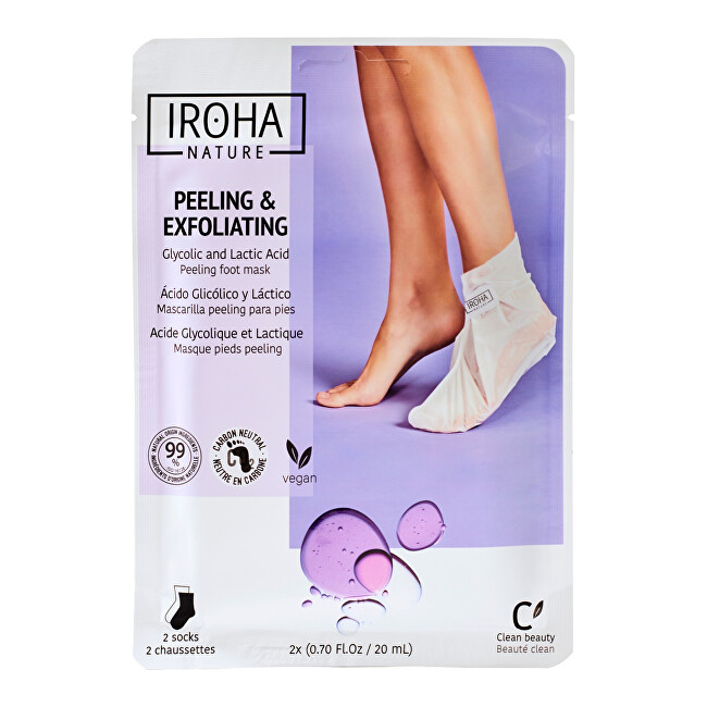 Iroha Peeling and exfoliation foot mask Peeling Foot Mask 1 pair kojų kaukė