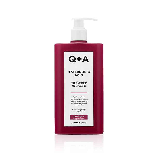 Q+A Moisturizing body lotion for damp skin Hyaluronic Acid (Post Shower Moisturiser) 250 ml 250ml Moterims