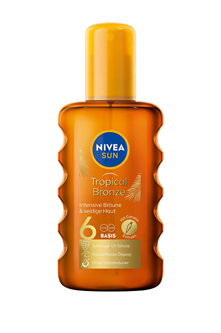 Nivea Sunscreen oil SPF 6 Sun Carotene (Oil Spray) 200 ml 200ml Unisex