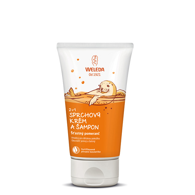 Weleda Shower cream and shampoo 2 in 1 Happy orange 150 ml 150ml Vaikams