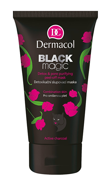 Dermacol Black detox Peeling Mask Black Magic (Detox & Pore Purifying Peel-Off Mask) 150 ml 150ml vietinės priežiūros priemonė