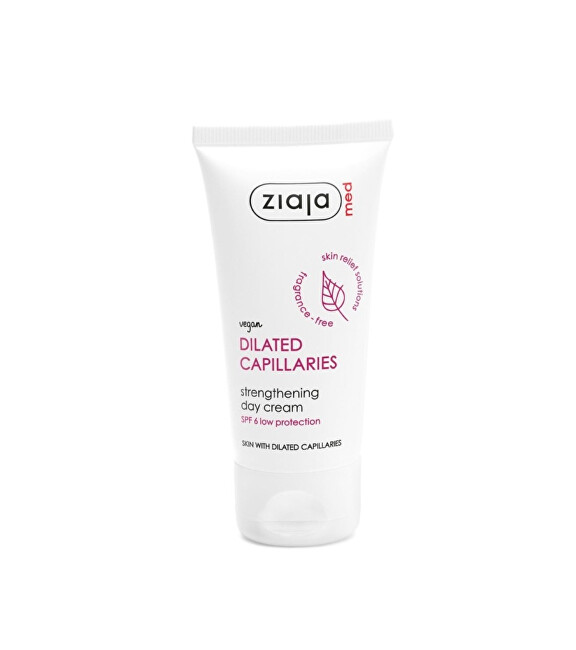 Ziaja Skin cream SPF 6 Dilated Capillaries Strengthening Day Cream Drėkinamasis veido kremas Moterims