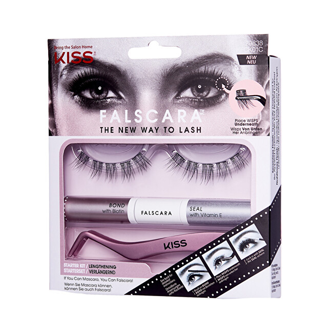 Kiss Falscara Eyelash Starter Kit dirbtinės blakstienos