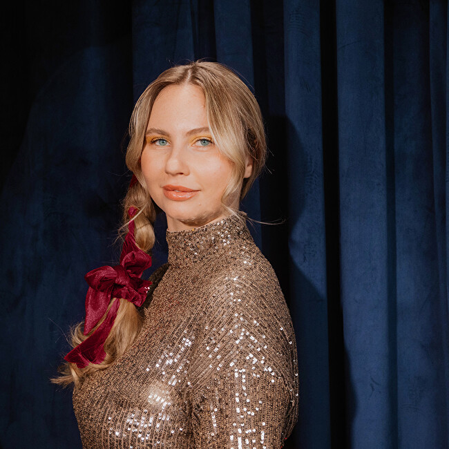 Invisibobble Sprunchie Original Eclipse Velvet Grace Bow Hair Scrunchie plaukų aksesuaras