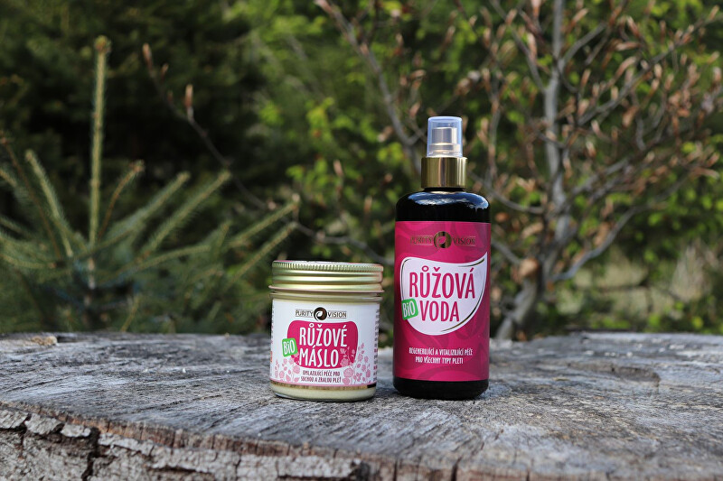 Purity Vision Organic rose water 50ml kremas kaklui/dekolte