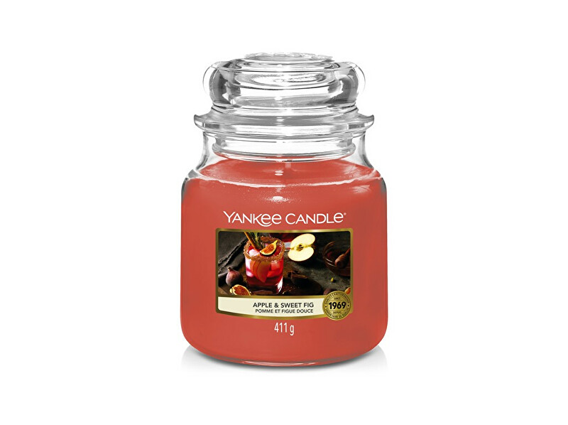 Yankee Candle Aromatic candle Classic medium Apple & Sweet Fig 411 g Unisex
