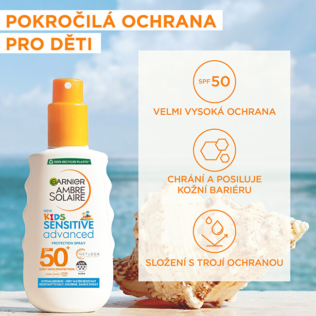 Garnier Children&acute;s protective spray for sensitive skin SPF 50+ Ambre Solaire (Protection Spray) 150 ml 150ml