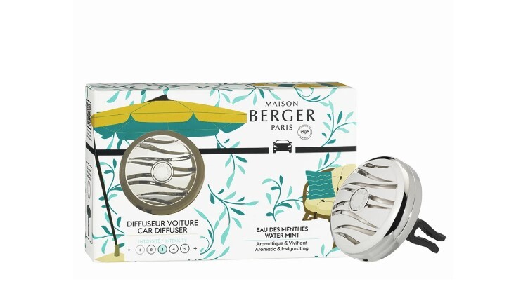 Maison Berger Paris Summer car diffuser gift set + mint water refill namų kvapas
