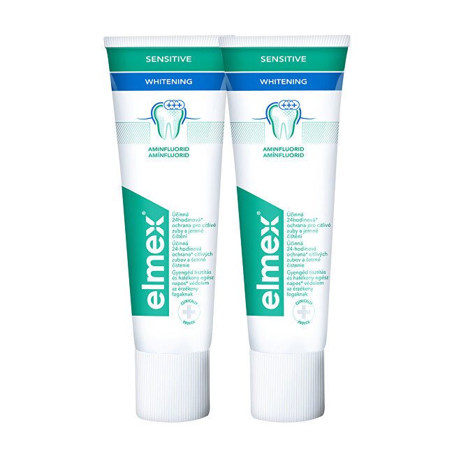Elmex Sensitiv e Teeth Whitening Toothpaste Whitening Duopack 2x 75 ml 75ml Unisex