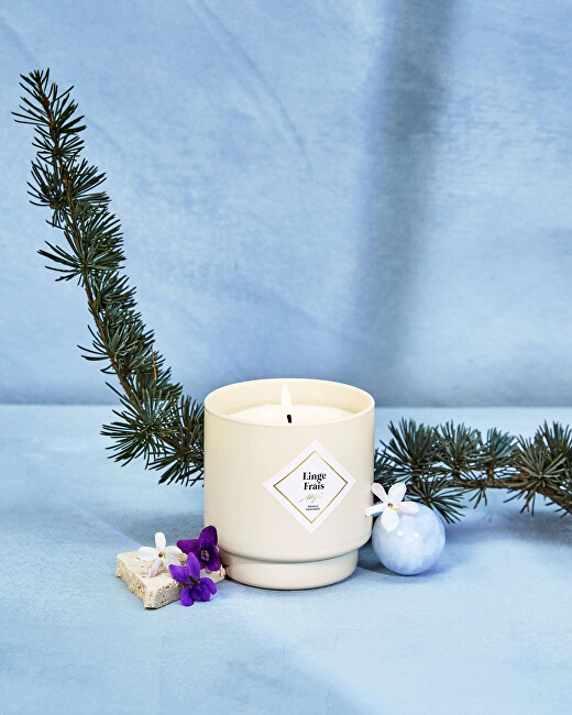 My Jolie Candle Scented candle 36h with bracelet Gold Les Surprenantes Fresh linen 320282 kvepianti žvakė
