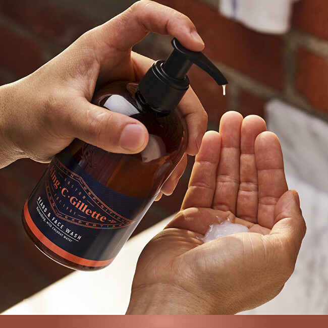 Gillette Beard shampoo and face King (Beard & Face Wash) 350 ml 350ml Vyrams