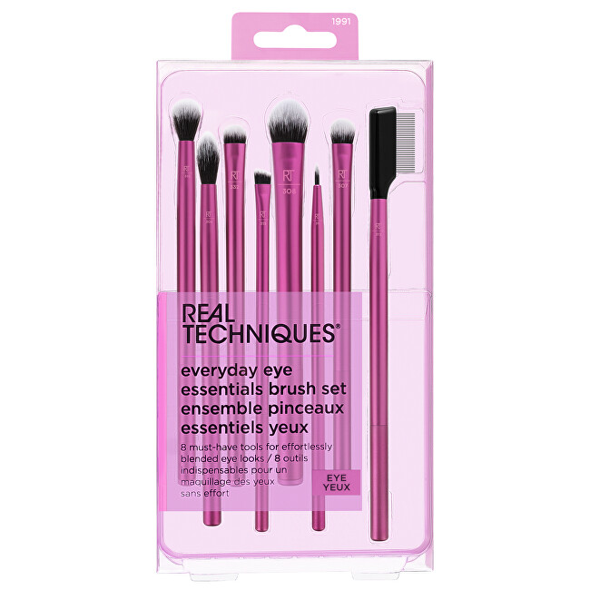 Real Techniques Everyday Eye Essentials Brush Set teptukas
