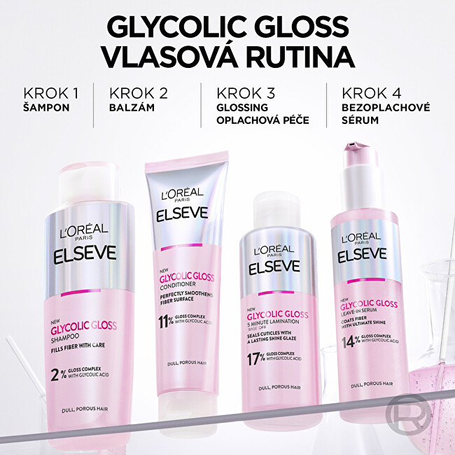L'Or&eacute;al Paris Shampoo with glycolic acid Elseve Glycolic Gloss (Shampoo) 200ml &scaron;ampūnas