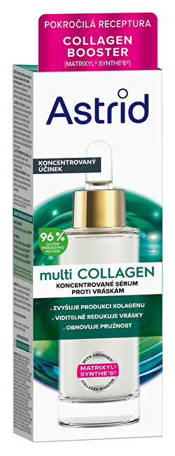 Astrid Multi Collagen Concentrated Anti-Wrinkle Serum Drėkinamasis veido kremas Moterims