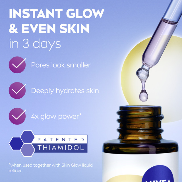 Nivea Luminous Skin Glow (Serum) 15ml vietinės priežiūros priemonė