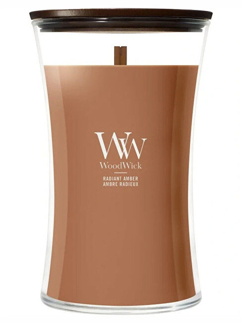WoodWick Scented candle vase large Radiant Amber 609.5 g kvepianti žvakė