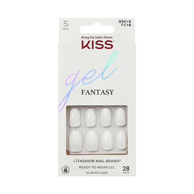 Kiss Gel Fantasy Nails - Happy Hands 28 pcs. priemonė nagams