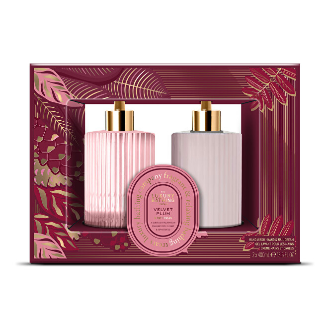 Grace Cole Velvet Plum & Soft Suede Hand Care Duo - D&aacute;rkov&aacute; sada p&eacute;če o ruce ( 2 ks ) Vonios ir du&scaron;o priemonė Moterims
