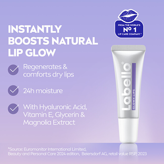 Labello Glowy Lips nourishing lip balm 10 ml 10ml lūpų balzamas