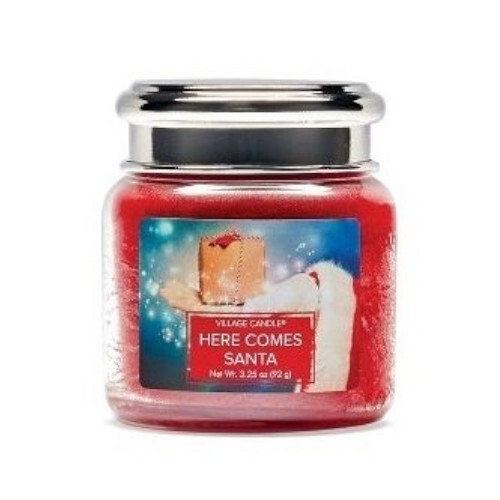 Village Candle Scented candle in glass Here Comes Santa 92 g Unisex