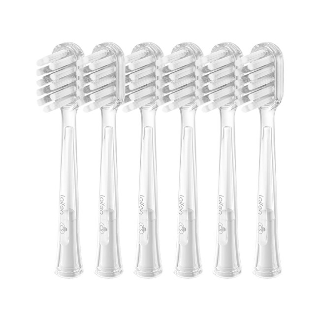 Laifen Replacement head for toothbrush 2.0 Gum Care Transparent 6 pcs dantų &scaron;epetėlis