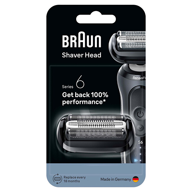 Braun Replacement head 64b Silver for Series 6 skustuvo galvutė