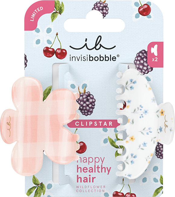 Invisibobble Clipstar Wildflower Petals n Punch M hair clip 2 pcs plaukų aksesuaras