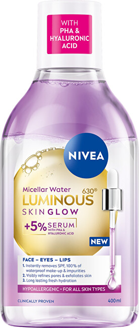 Nivea Luminous Skin Glow Micellar Water 400 ml 400ml Moterims