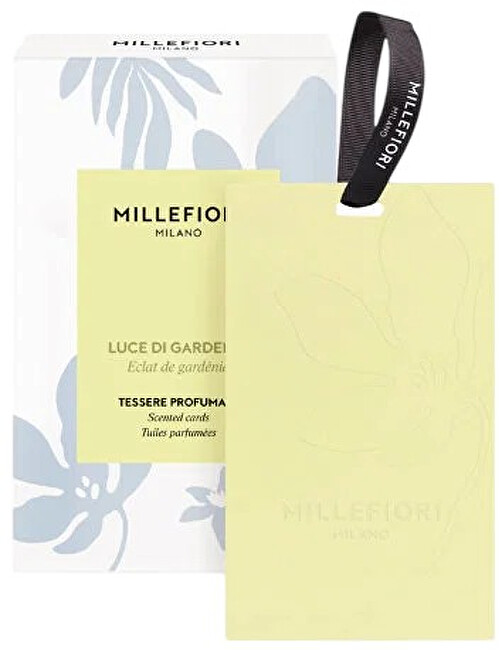 Millefiori Milano Scented card Luce Di Gardenia Scented Cards 3 pcs namų kvapas Millefiori Milano Scented card Luce Di Gardenia Scented Cards 3 pcs namų kvapas