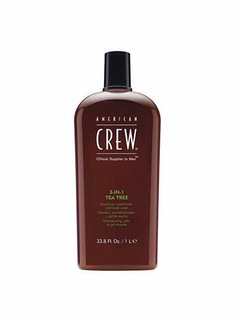 American Crew Shampoo with Tea Tree 3in1 (Shampoo, Conditioner & Body Wash) 1000ml plaukų balzamas