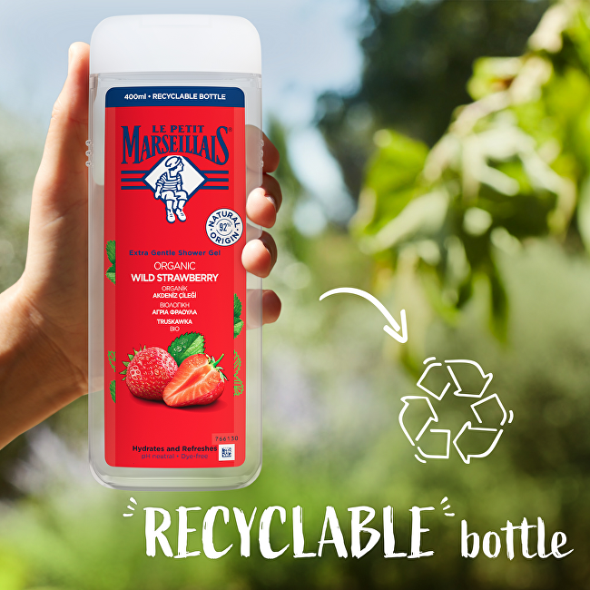 Le Petit Marseillais Shower gel BIO Wild Strawberry Shower Gel 400ml Moterims